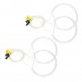 Kimiss Acrylic Abs Car White Ccfl Angel Eyes Halo Rings High Brightness Light For E46