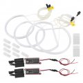 Kimiss Acrylic Abs Car White Ccfl Angel Eyes Halo Rings High Brightness Light For E46