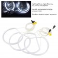 Kimiss Acrylic Abs Car White Ccfl Angel Eyes Halo Rings High Brightness Light For E46