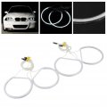 Kimiss Acrylic Abs Car White Ccfl Angel Eyes Halo Rings High Brightness Light For E46
