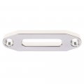 Aluminum Hawse Fairlead For 4wd Atv Utv 4 8 In Bolt Pattern Synthetic Winch Rope 4500lb Load Capacity Billet White Finish