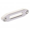 Aluminum Hawse Fairlead For 4wd Atv Utv 4 8 In Bolt Pattern Synthetic Winch Rope 4500lb Load Capacity Billet White Finish