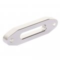 Aluminum Hawse Fairlead For 4wd Atv Utv 4 8 In Bolt Pattern Synthetic Winch Rope 4500lb Load Capacity Billet White Finish