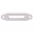 Aluminum Hawse Fairlead For 4wd Atv Utv 4 8 In Bolt Pattern Synthetic Winch Rope 4500lb Load Capacity Billet White Finish 