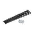 Acropix 24pcs 13g J Bend Bicycle Steel Spokes 288mm 11 34 Cycle With Brass Nipples For Mountain Bike Mtb Car Parts 