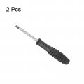 Uxcell Mini Slotted Screwdriver 4 0mm Flat Head With Non-slip Handle For Small Appliances 2 Pcs