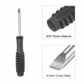 Uxcell Mini Slotted Screwdriver 4 0mm Flat Head With Non-slip Handle For Small Appliances 2 Pcs