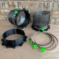 6 In Port Magnetic Dust Collector System 10pc Starter Kit Quick Disconnect Duct Connectors With Neodymium Magnets And Stainless