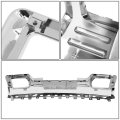 Compatible With Gmc Sierra 1500 Gmt K2xx Abs Plastic Denali Style Front Lower Bumper Grille Chrome