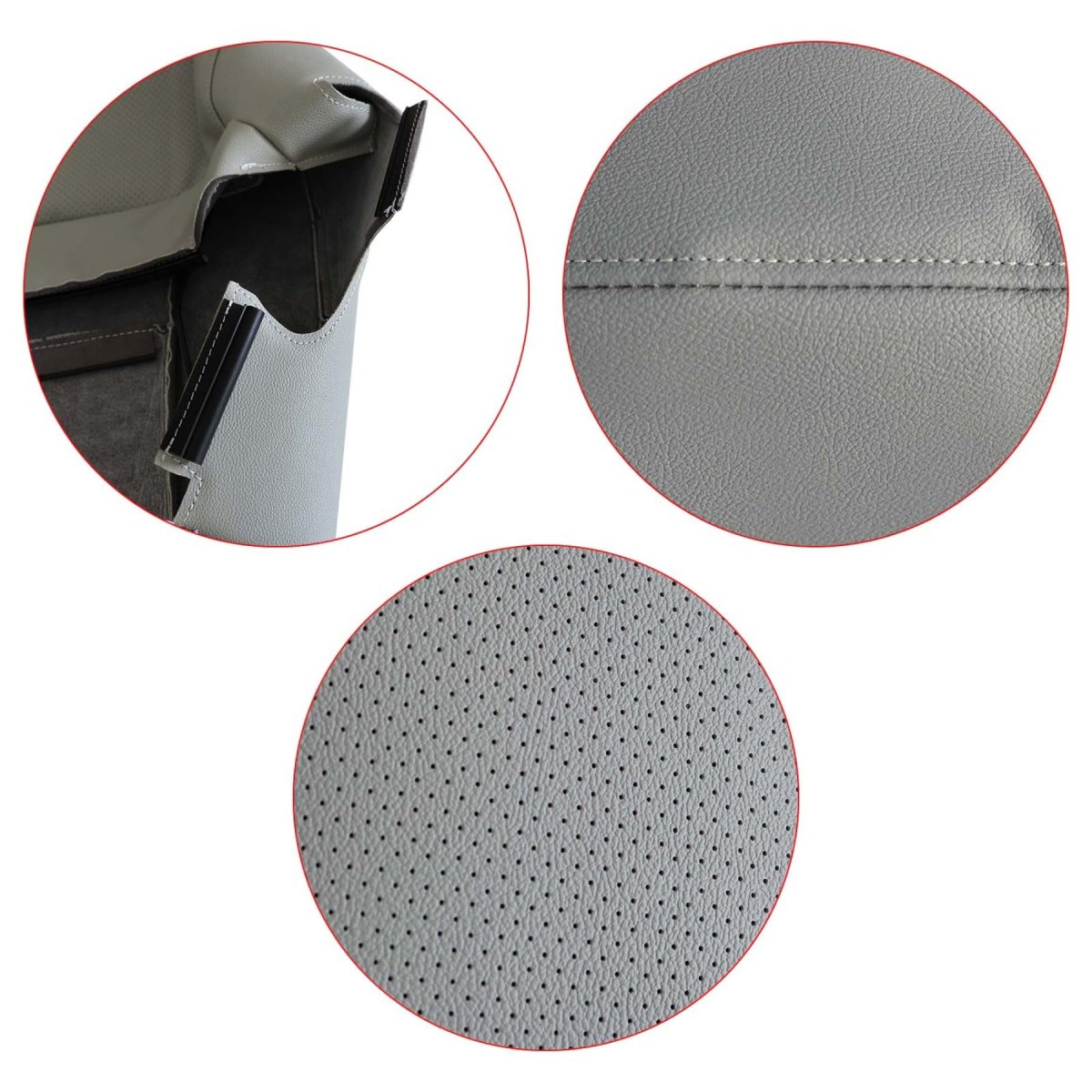 Driver Bottom Replacement Leather Seat Cover Gray For Lexus Rx350 And Rx450 2010 2011 2012 2013 2014 2015 Microfiber Front Side