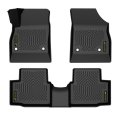 Pit66 Floor Mats Liners 3pcs For Chevy Cruze 2017 1st 2nd Row Tpe All Weather Protection Black Alfombras Para Carro