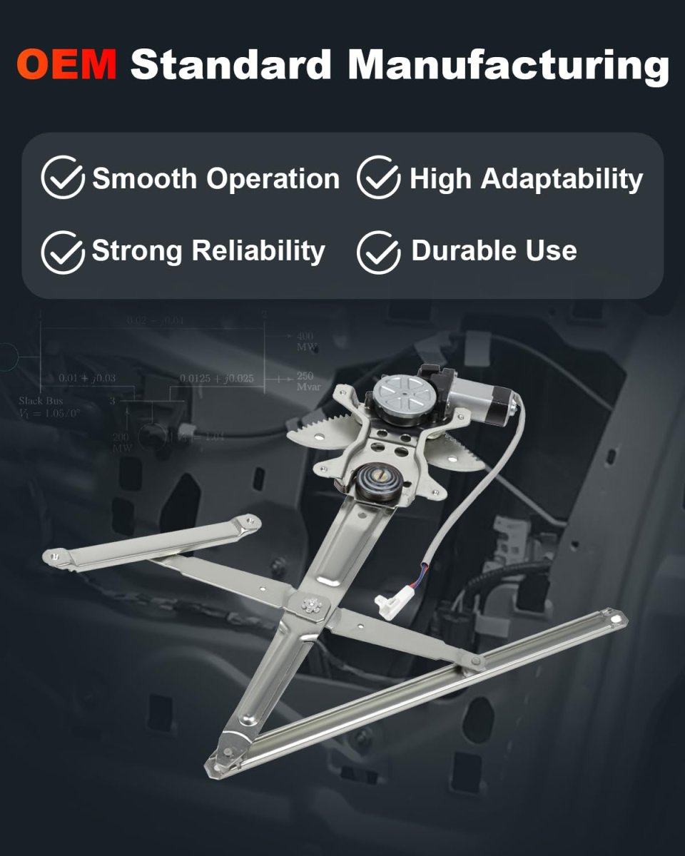 Front Right Power Window Regulator With Motor For 2000 2001 2002 2003 2004 2005 2006 Toyota Tundra 748 503 698010c010