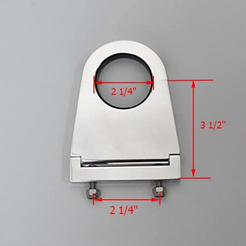 3 5 In Billet Column Drop For 2 25 Columns Polished Aluminum 6061 Swivel Mount Hot Rod And Custom Vehicles Gh-8502a-3