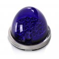 G-plus Blue Lens White Led Marker Turn Signal Light Lamp W Base Universal