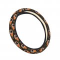 Fehuew Fire Rugby Balls Football Steering Wheel Cover For Women Girls 15 Inch Universal Auto Car Anti Slip Wrap Covers Fit
