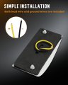 2 Pack Led Rectangular Armored Style Side Marker Lights Amber Lens Waterproof Universal Fit For Freightliner International