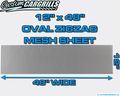 Ccg 12 X48 Oval Zigzag Grill Mesh Sheet Gloss Black
