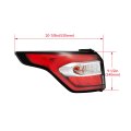 Tail Light Assembly For 2017-2019d Escape Kuga Replacement For Gj5z-13405-c Gj5z-13404-c With Side Lights Brake Rear Lamp Clear