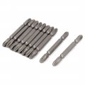 Uxcell 65mm Long Ph3 Dual Ends 6 3mm Magnetic Phillips Screwdriver Bit 10pcs