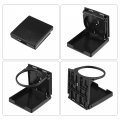 X Autohaux 2pcs Black Car Folding Drink Cup Holder Universal For Boat Marine Caravan Rv