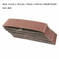 Uxcell 3-inch X 18-inch Aluminum Oxide Sanding Belt 800 Grits Sandpaper Flush Joint For Sander 10pcs