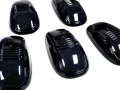 Vms Racing 99-02 Cab Roof Lights Markers 5 Piece Pc Covers With Base Kit In Smoke Crl 264145bk Compatible Dodge Ram 2500 3500