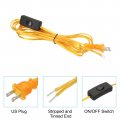 Uxcell 8ft 18 2 Lamp Cord With Switch 300v Electronic Wire Insulated Heat Resistant Electronical Flexible Cable For Led Audio