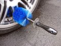 Big And Little Wheel Rim Brush Combo For Cars Motorcycles Trucks Bikes Non Scratch Auto Detailing Tool Barrels Rims Spokes Blue