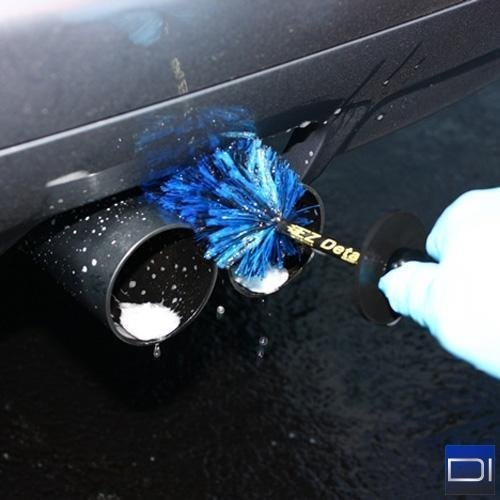 Big And Little Wheel Rim Brush Combo For Cars Motorcycles Trucks Bikes Non Scratch Auto Detailing Tool Barrels Rims Spokes Blue
