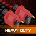 Ena Red Ignition Coil Pack For Chrysler Dodge Jeep Cherokee Wrangler Plymouth Sundance Acclaim Voyager B150 B250 B350 B2500