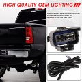 Auto Dynasty Factory Style Rear Tail Lights Brake Lamps With Wiring Harness Compatible Chevy Silverado 1500 2500 3500 2003-2007