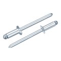 100pcs 5 32 X3 8 Countersunk Head Blind Rivets Zinc-plated Carbon Steel Grip And Mandrel Cap Silver 