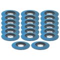 20 Pcs Flap Discs Assortment 4 5 In 80 Grit For Angle Grinder Type 29 Zirconia Alumina Abrasives Metal Steel And Woodworking 