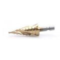 4-20mm Ti Hss Spiral Groove Step Drill Bit With Hex Shank 