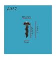 Autobahn88 Tapping Screw For Door Compatible With Toyota Oem 9356755020 Pack Of 10
