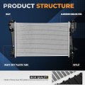 Auto Dynasty Radiator For 2012-2019 Chevrolet Sonic Dpi 13680 1-row Aluminum Cooling Natural Silver