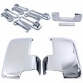 Uframe Cobra-tek Chrome Door Handle Cover 4d With Passenger Keyhole Tailgate No Mirror Turn Signal Combo Kit Compatible With
