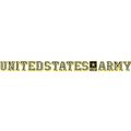 U S Army With Star Logo Clear Window Strip 