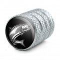 Salmon Fishing Illustration Valve Stem Caps For Tire Rim Wheel Aluminum