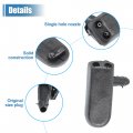 Uxcell 1 Set Windshield Wiper Washer Nozzle Spray Jet Withm Hose For Volkswagen Passat 1 9l 1996-1997 No 191955985a