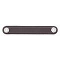 Vicenza Designs K1180 Carlotta Daisy Leather Pull 6-inch Brown Polished Nickel 