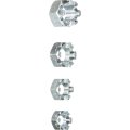 Castellated Hex Nuts Assortment Zinc Clear Medium Thread Sae Sizes 1 2-20 9 16-18 5 8-18 7 16-20 4 Piece Set 