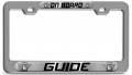 Guide On Board Career Ch 3d Metal License Plate Frame For Auto Suv And Truck Universal Fit Tag Holder 12 In X 6 Rust Free All