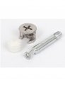 Uxcell 3-in-1 Furniture Connecting Kit 15mm Od Cam Fitting M6x40mm Dowel Screws 5mm Pre-inserted Nut 10 Sets