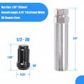 Npauto Wheel Lug Nuts 1 2 0 Thread Conical Bulge Seat Closed End Acorn Spline 38 Tall 3 4 Hex Fit For Wrangler Ford Explorer
