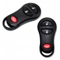 Hqrp 2-pack Remote Key Fob Shell Case Keyless Entry W 3 Buttons Compatible With Dodge Dakota Durango 1999 2000 2001 2002 2003