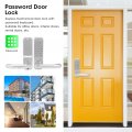 Mechanical Door Lock Push Button Digital Code Keypad Keyless Entry Zinc Alloy Home Security Handle Waterproof No Battery