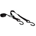 1 X 5 Atv Tie-downs 750 Lb Black 3pcs 