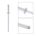 Blind Rivets Aluminum Pull Core Decoration 3 2mm Diameter 11mm Grip Length Silver Tone 60pcs 