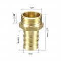Uxcell Brass Barb Hose Fitting Connector Adapter 19mm Barbed X G3 4 Male Pipe